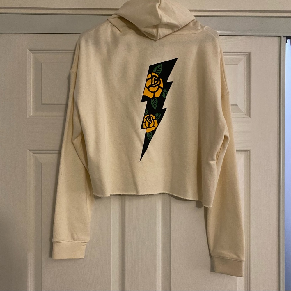 Lightning Bolt cropped hoodie